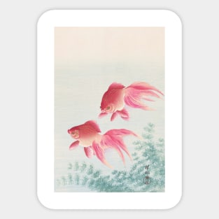 Goldfish by Ohara Koson Sticker